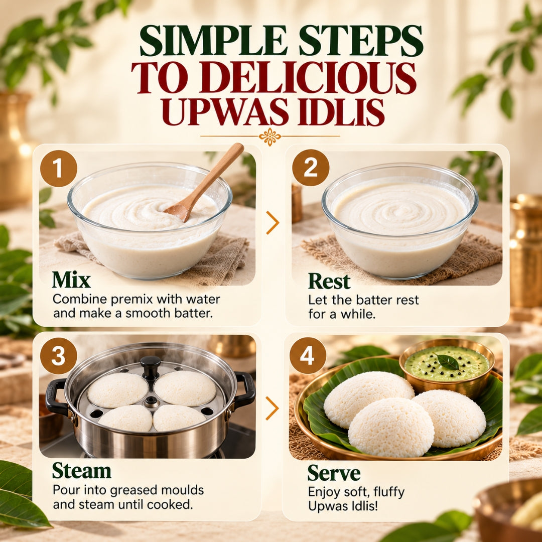 Upwas Idli Mix | Instant Upwas Idli Premix