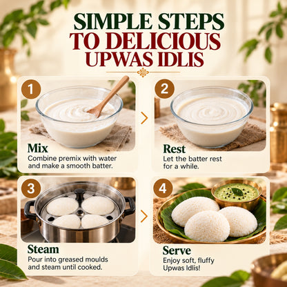 Upwas Idli Mix | Instant Upwas Idli Premix