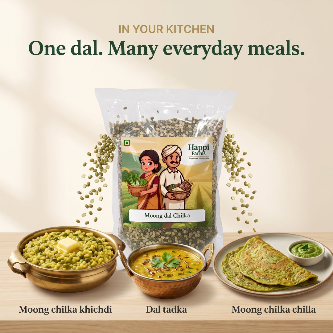 Moong Dal Chilka | Split Green Gram with Skin