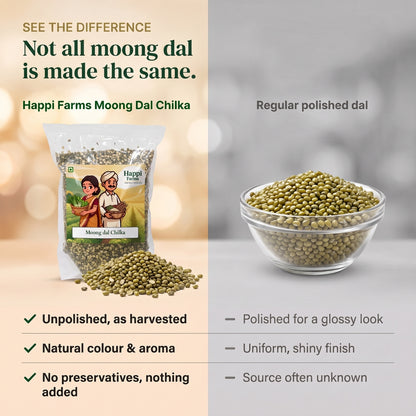Moong Dal Chilka | Split Green Gram with Skin
