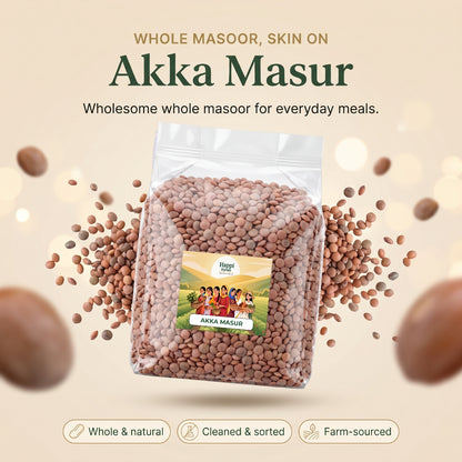 Akkha Masoor | Whole Masoor (Brown Lentils)