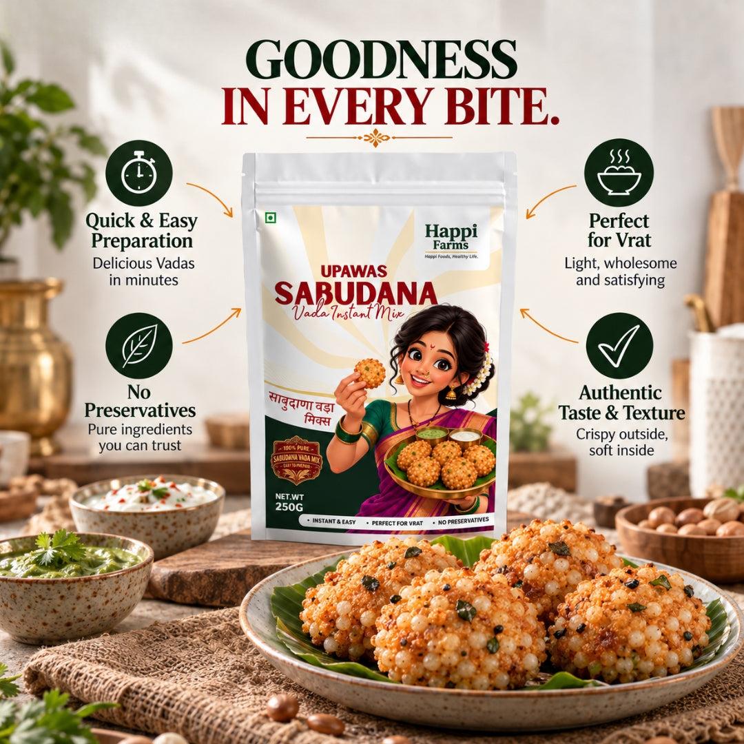 Upwas Sabudana Vada Mix | Instant Fasting Vada Premix