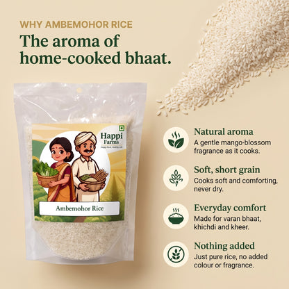Ambemohar Rice | Aromatic Short-Grain Rice