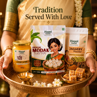 Modak Combo | Modak Pithi + Jaggery Powder + Cow Ghee each 500gm