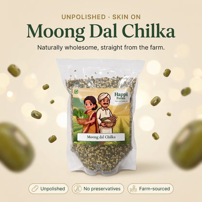 Moong Dal Chilka | Split Green Gram with Skin