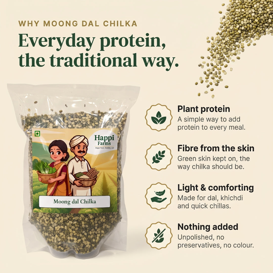 Moong Dal Chilka | Split Green Gram with Skin