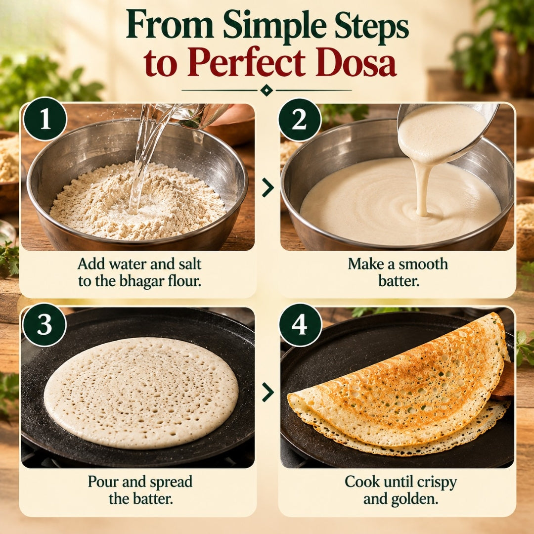 Bhagar Pith | Barnyard Millet (Sama / Vari Rice) Flour