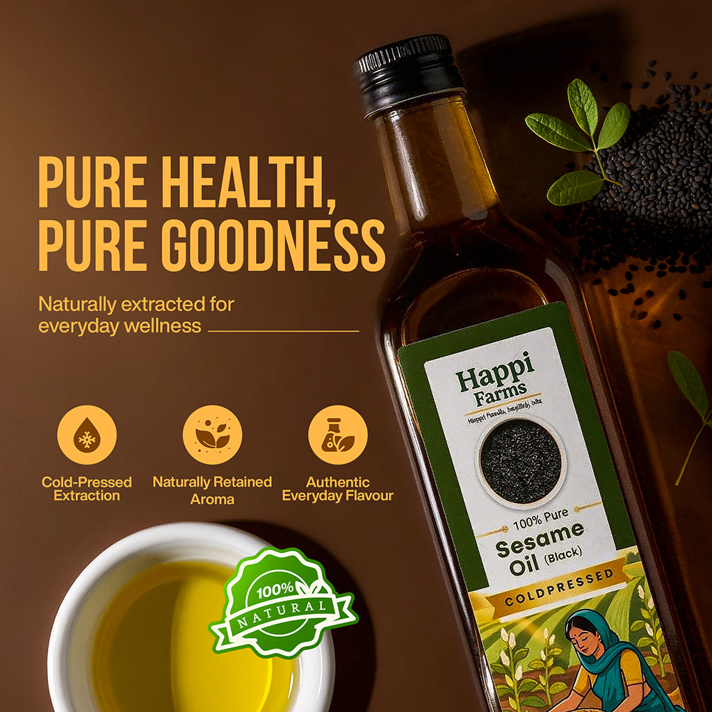 Cold Pressed Black Sesame Oil