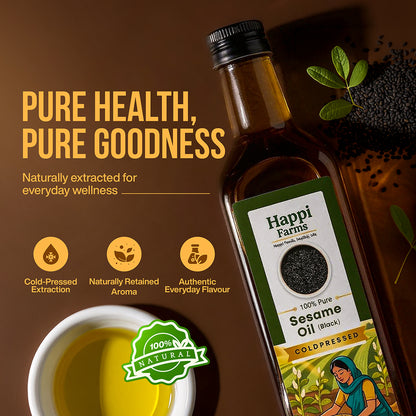 Cold Pressed Black Sesame Oil