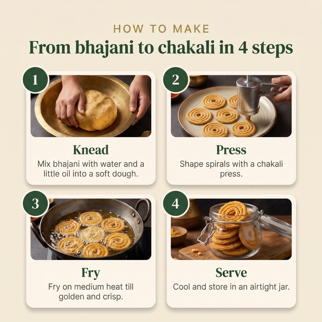 Chakali Bhajani | Roasted Flour for Crispy Chakli