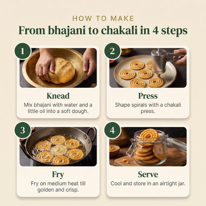 Chakali Bhajani | Roasted Flour for Crispy Chakli