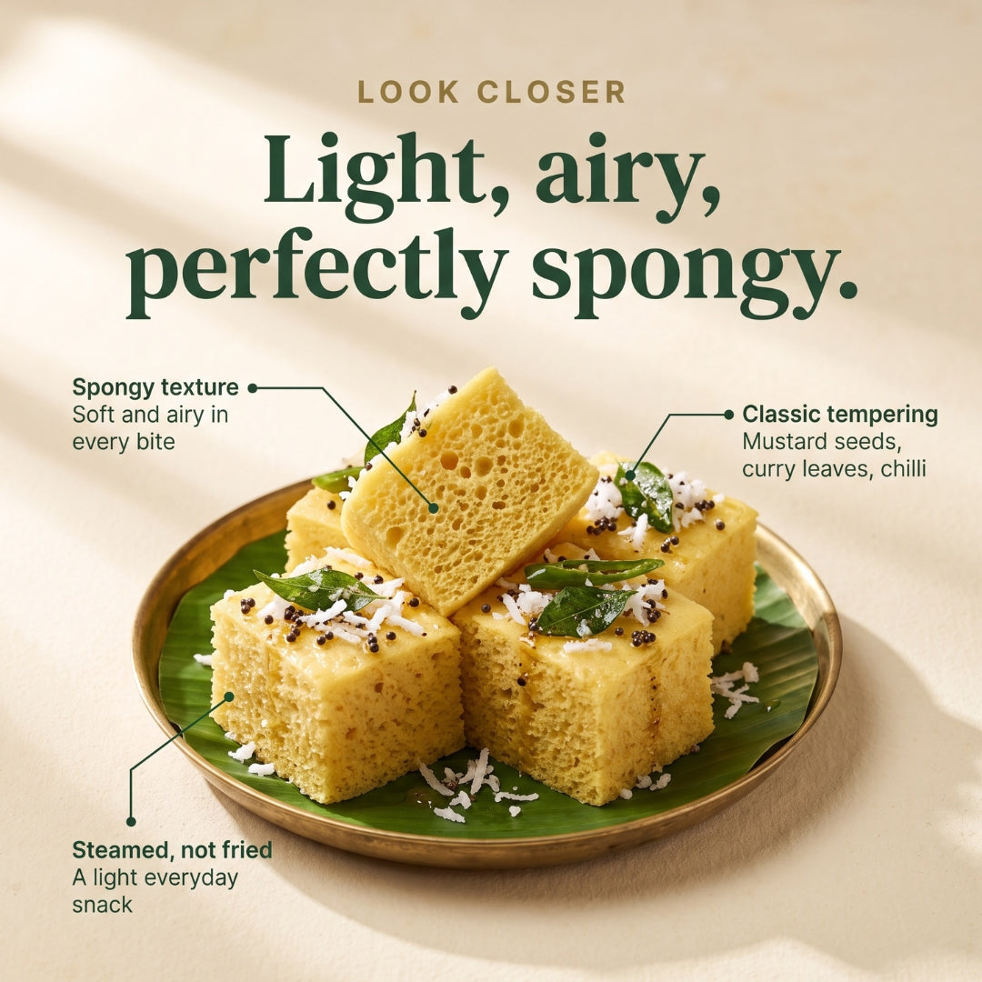 Instant Dhokla Premix | Soft Khaman Dhokla Mix