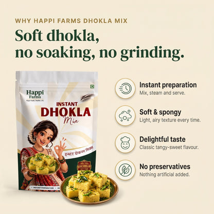 Instant Dhokla Premix | Soft Khaman Dhokla Mix