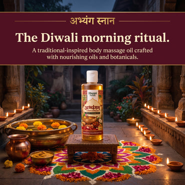 Abhyangam massage oil for the Diwali morning Abhyang Snan ritual