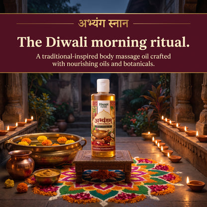 Abhyangam massage oil for the Diwali morning Abhyang Snan ritual