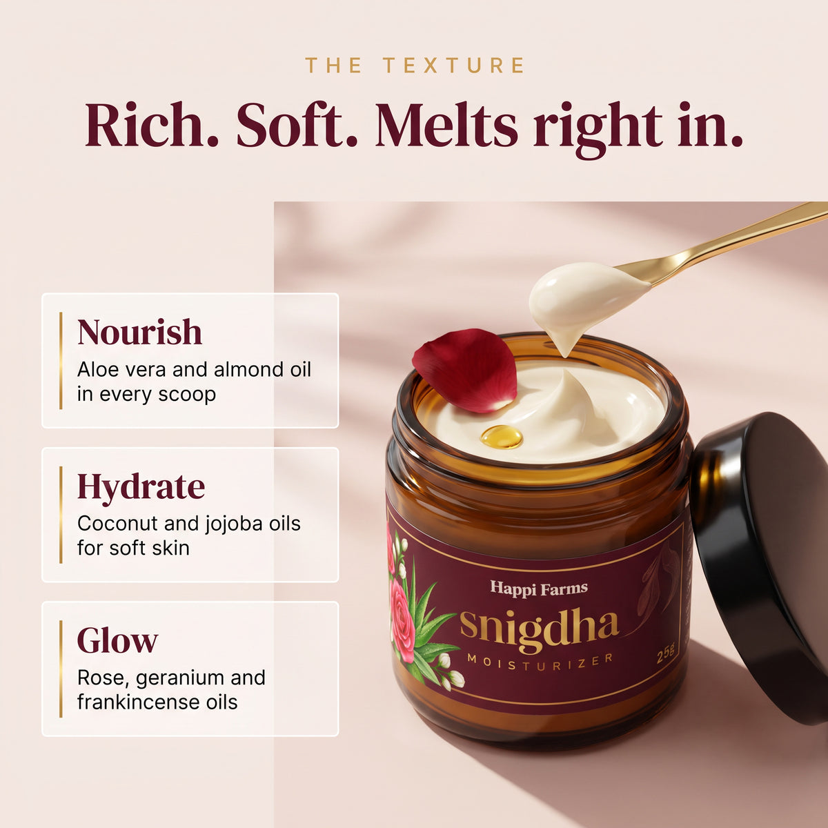 Snigdha moisturizer rich, soft texture – nourish, hydrate, glow