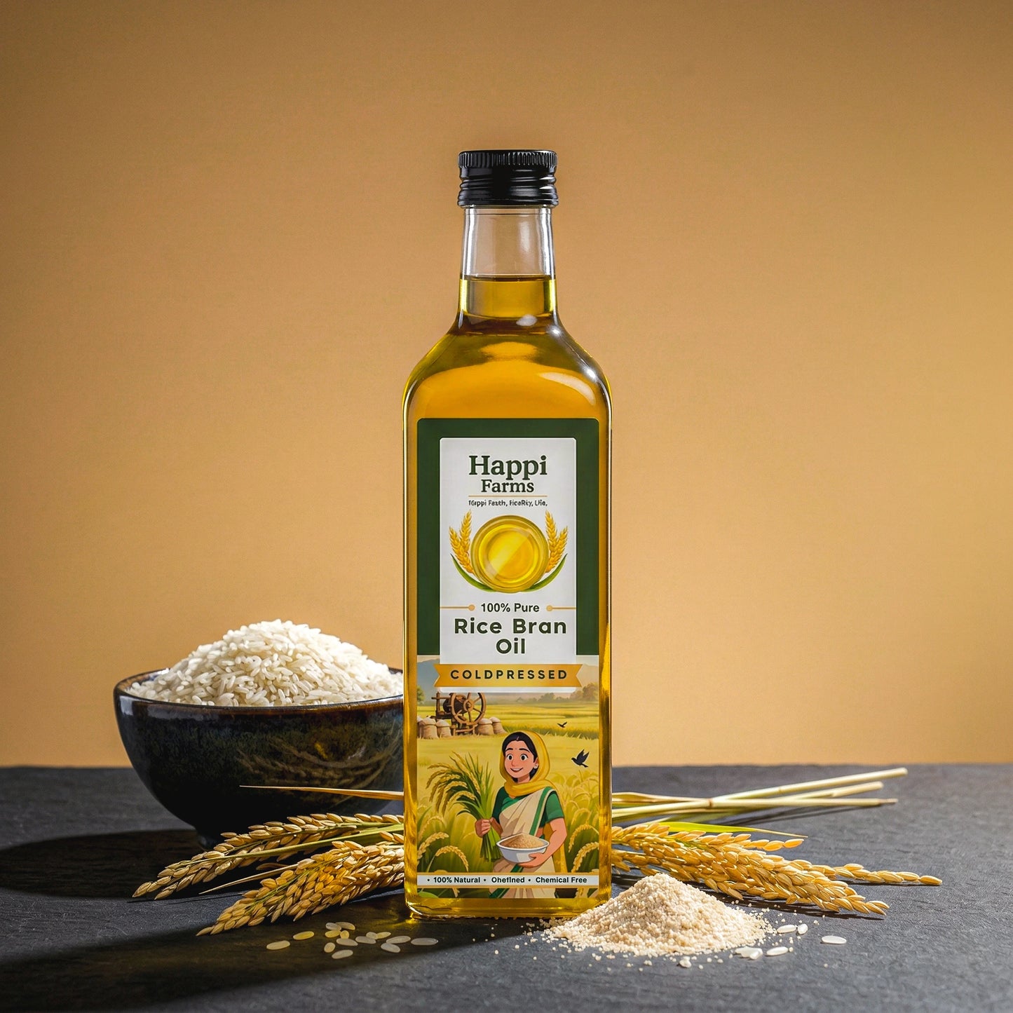 Cold Pressed Rice Bran Oil