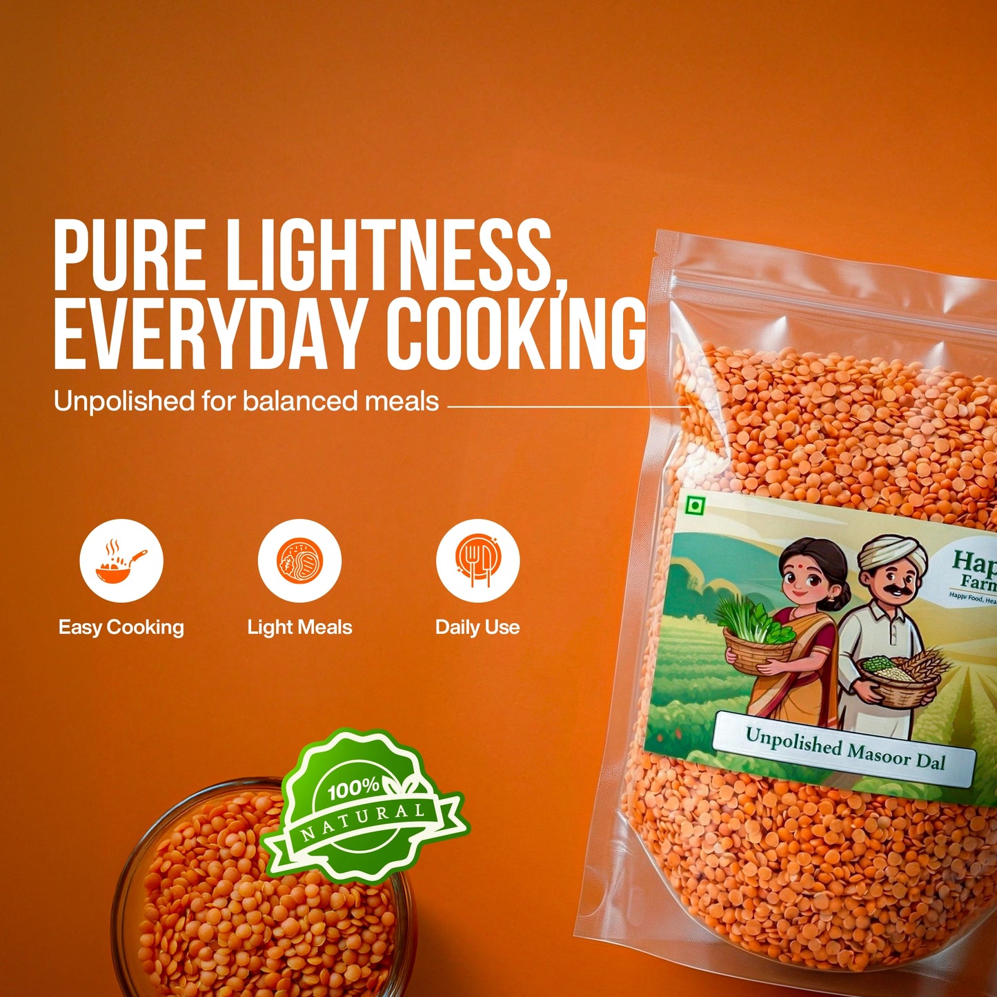 Unpolished Masoor Dal