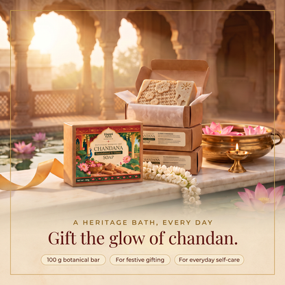 Chandana sandalwood soap gift box for festive gifting